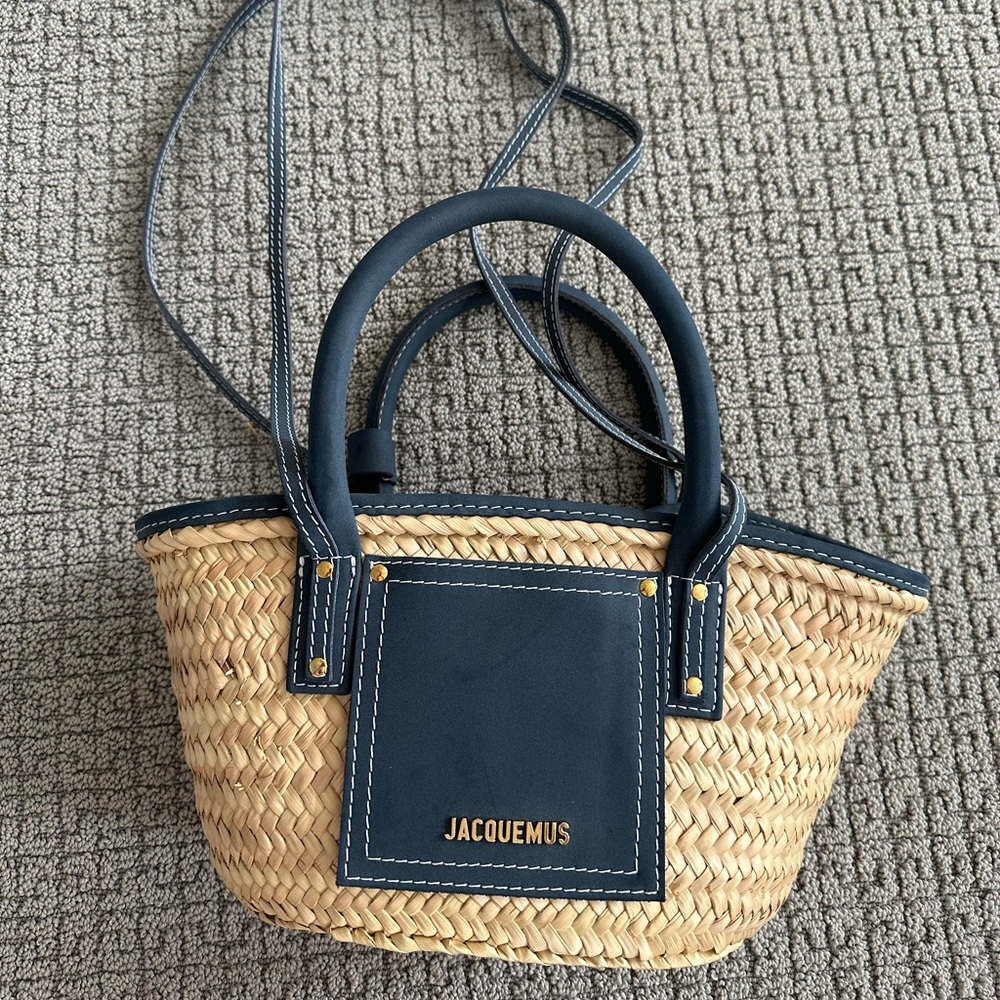 Jacquemus Palm and leather tote bag.